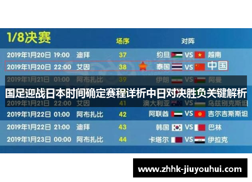 国足迎战日本时间确定赛程详析中日对决胜负关键解析 国足迎战日本时间确定赛程详析中日对决胜负关键解析